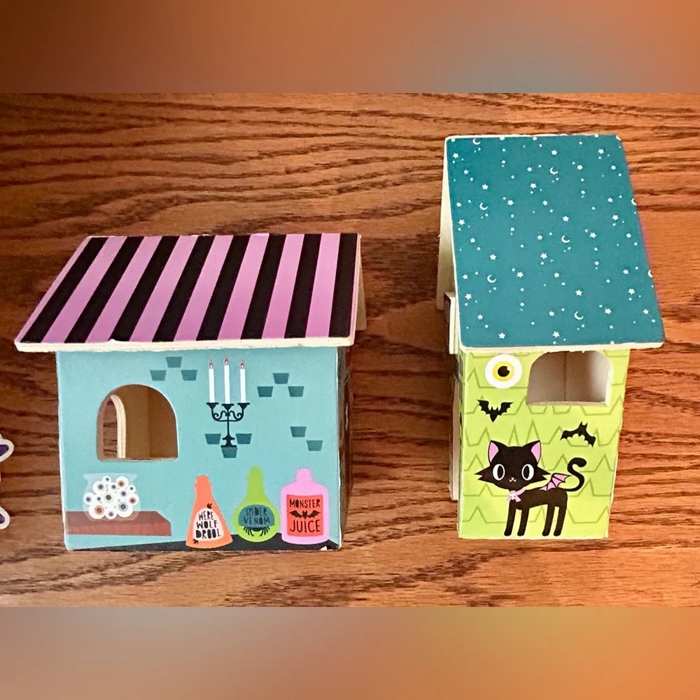 Halloween Mini Dollhouses Set of Two Target One Spot Seasonal Haunted
